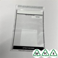 Large Tamper Evident Note Wrapper Bags - 30% Recycled - 195x 270mm Qty 1