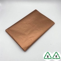 Metallic Copper Tissue Paper 17gsm 500 x 750mm - Qty 100 sheets