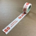 Printed Warning Tape 48mm x 66m - Glass Handle With Care Printed Tape