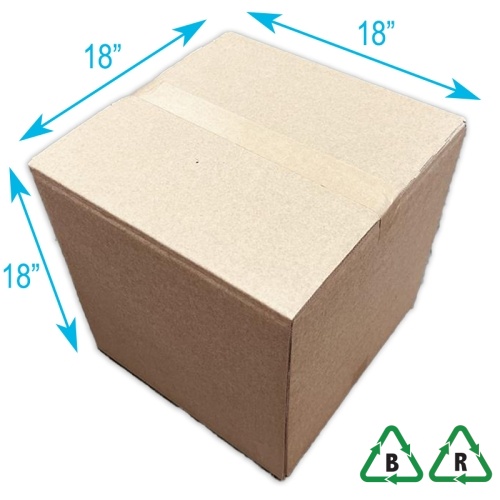 Cardboard Box 18 x 18 x 18, 457 x 457 x 457mm