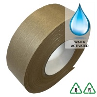 Reinforced Gummed Paper Tape, Brown - 48mm x 100m x 130gsm - Qty 1