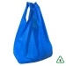Blue Recycled Vest Carrier Bag - 11 x 17 x 21 ° - Galaxy - 20micron 100% Recycled - Qty 100