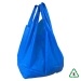Blue Recycled Vest Carrier Bag - 12 x 18 x 24 ° - Galaxy - 20micron 100% Recycled - Qty 100
