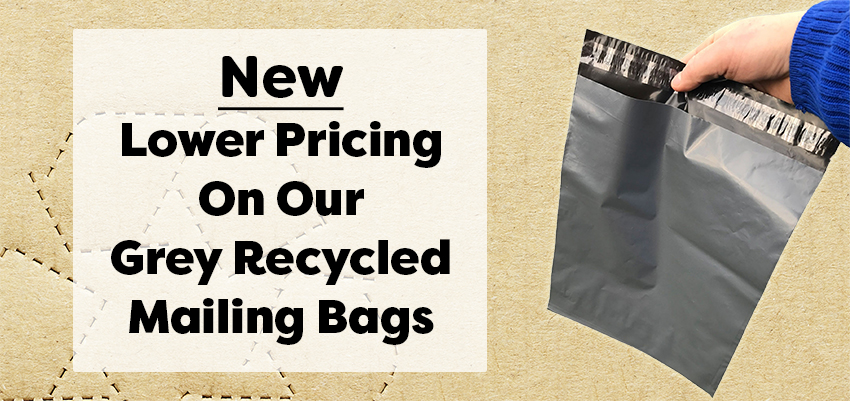 Lightweight Grey Mailing Bags 8.5 x 14 216 x 356mm Mail Bags Choose Qty